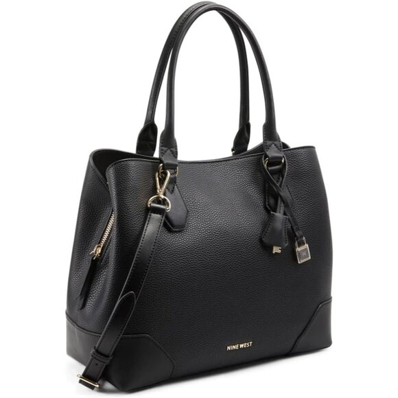 Lightweight Brooklyn Jet Set Carryall - Stylish Black Tote with Secure Closure - Picture 1 of 4